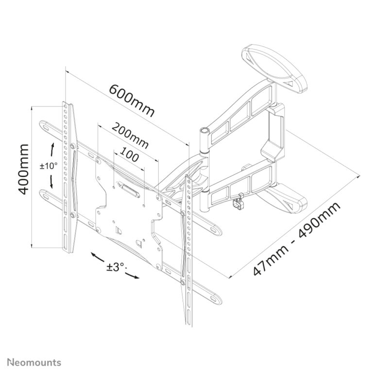 Neomounts LED-W500 — vue du produit 3