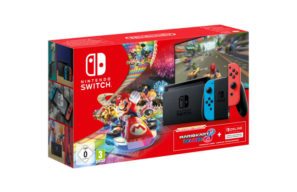 Nintendo Switch + Mario Kart 8 Deluxe + 3-Month Nintendo Switch Online — vue du produit 1